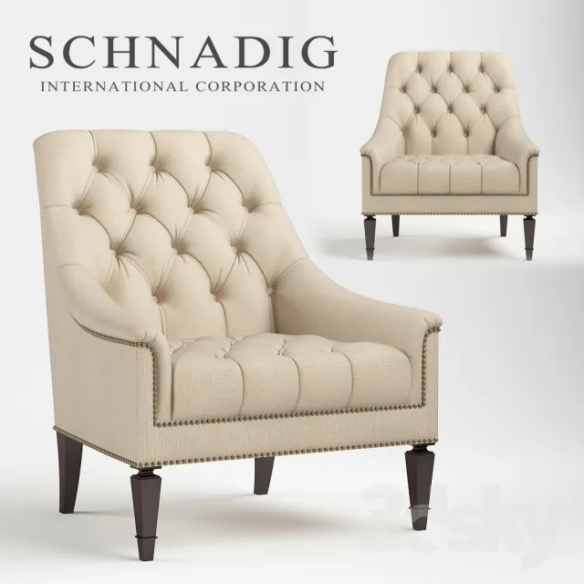 3DS MAX – Armchair – 3464
