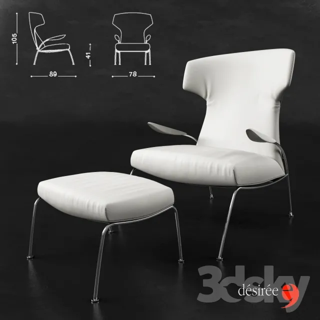 3DS MAX – Armchair – 3574