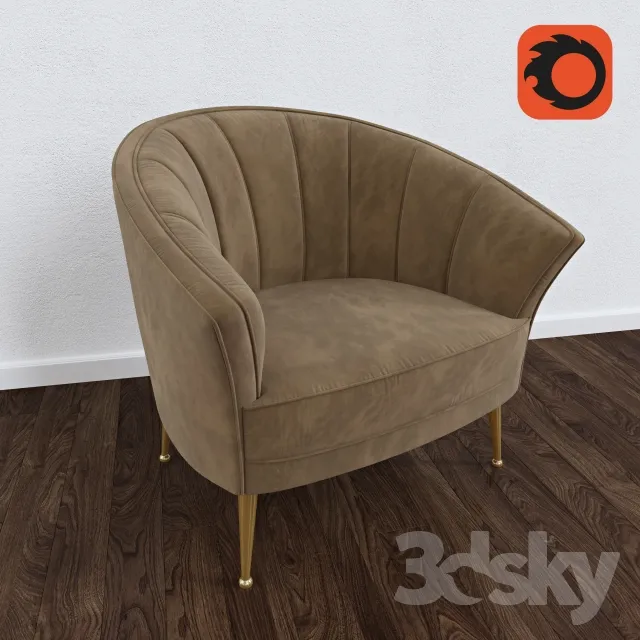 3DS MAX – Armchair – 3601