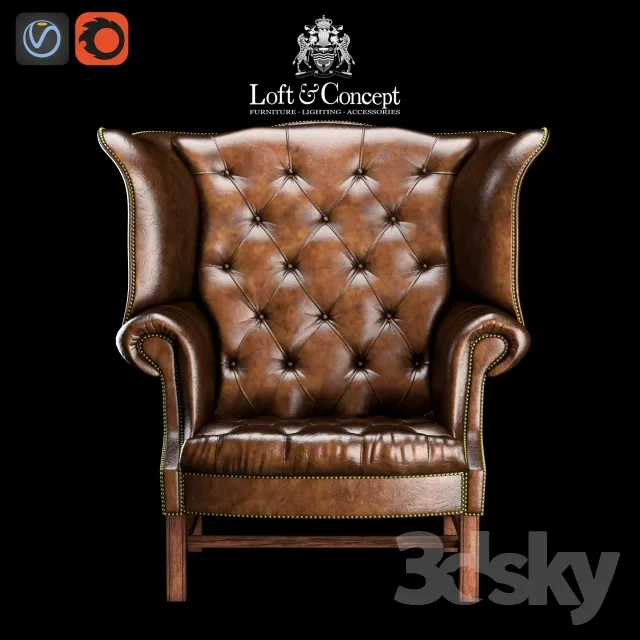 3DS MAX – Armchair – 3655