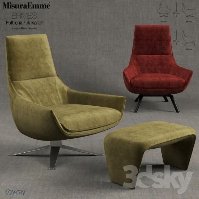 3DS MAX – Armchair – 3761