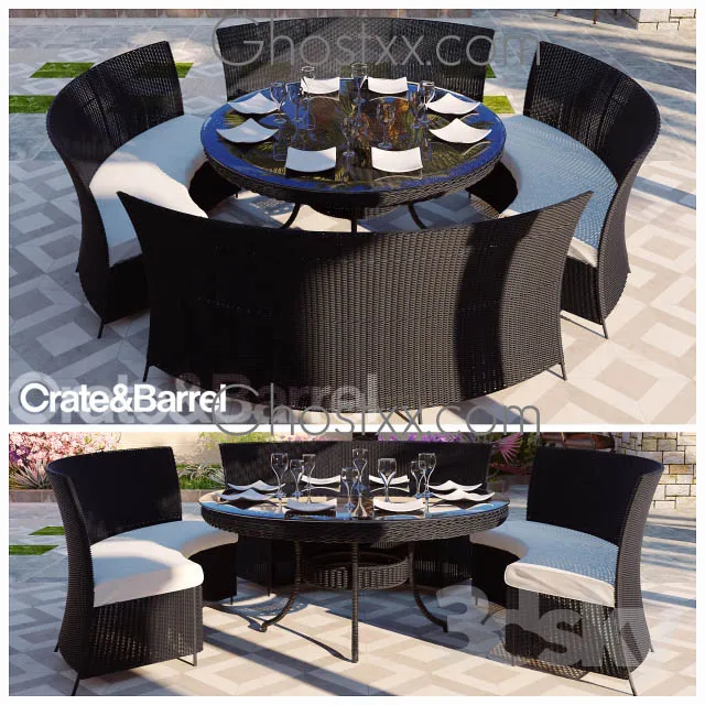 3DS MAX – Dining Table sets – 3921