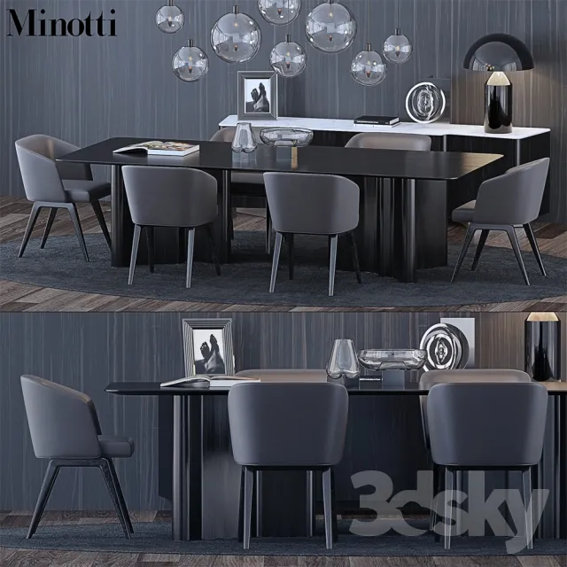 3DS MAX – Dining Table sets – 3926