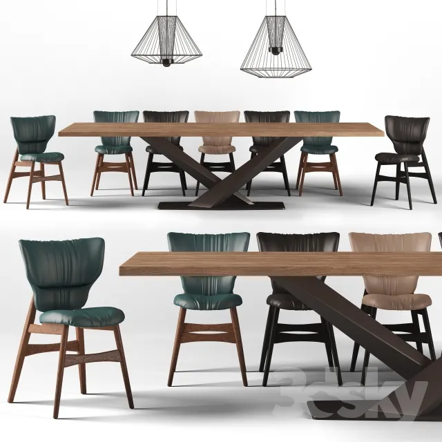 3DS MAX – Dining Table sets – 3935