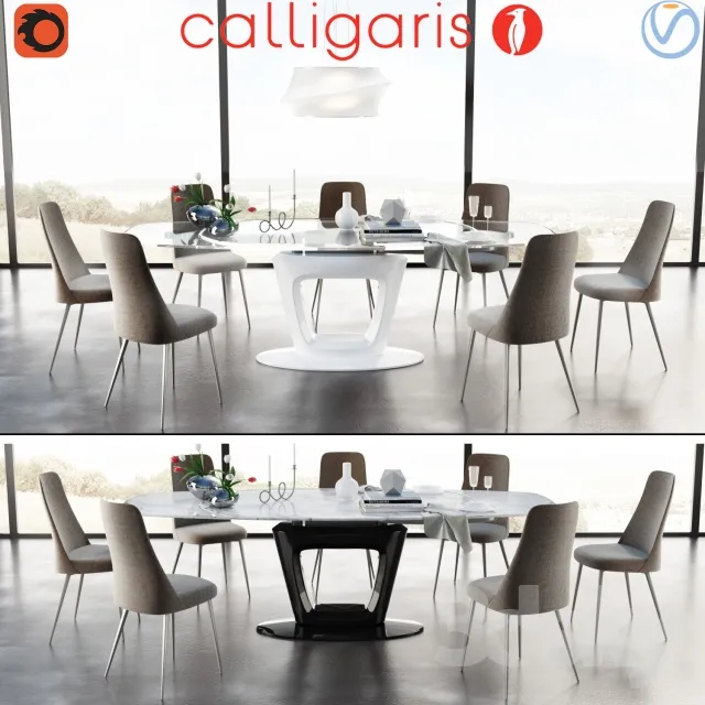 3DS MAX – Dining Table sets – 3944