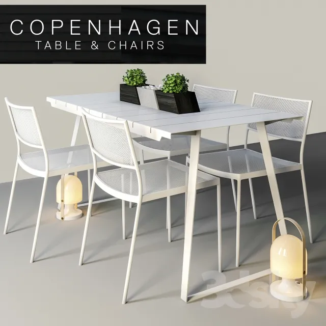 3DS MAX – Dining Table sets – 3947