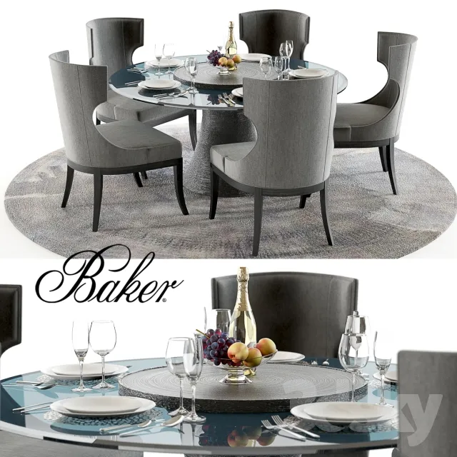3DS MAX – Dining Table sets – 3953
