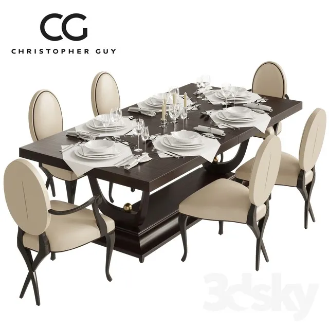 3DS MAX – Dining Table sets – 3975