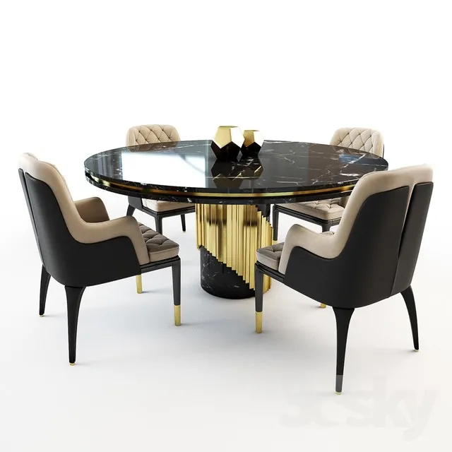 3DS MAX – Dining Table sets – 3998