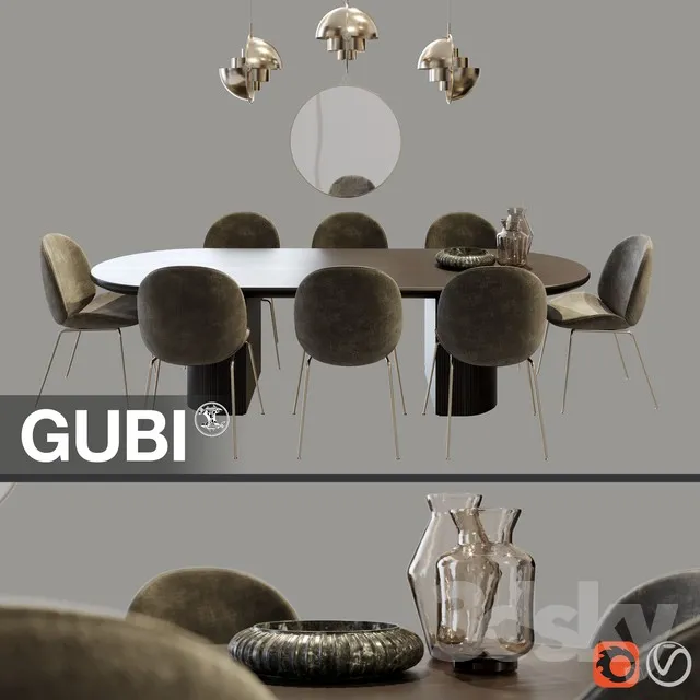 3DS MAX – Dining Table sets – 4010