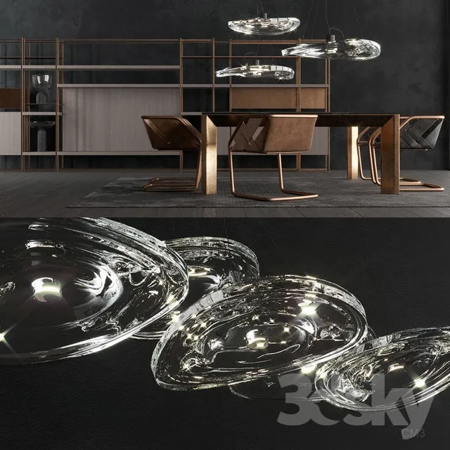 3DS MAX – Dining Table sets – 4017
