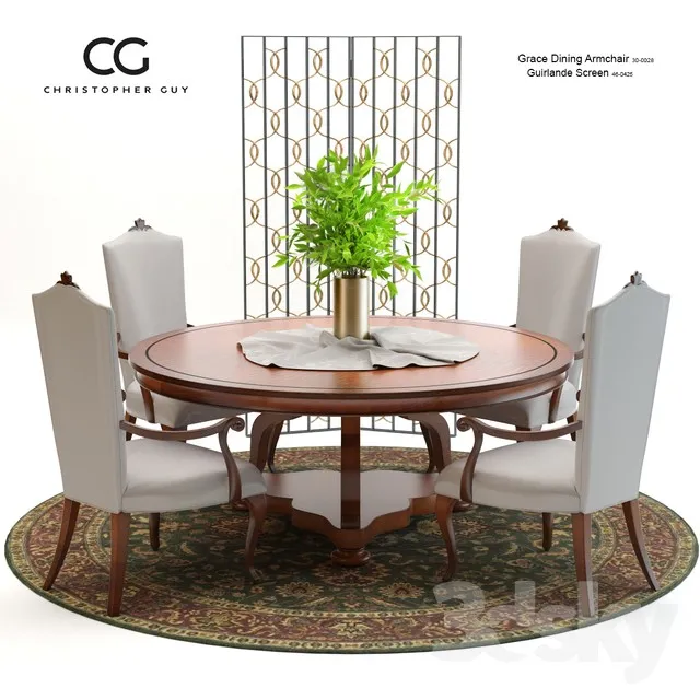 3DS MAX – Dining Table sets – 4020