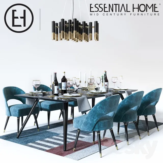 3DS MAX – Dining Table sets – 4027