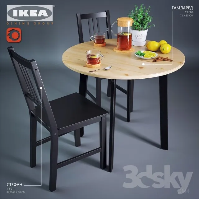3DS MAX – Dining Table sets – 4042