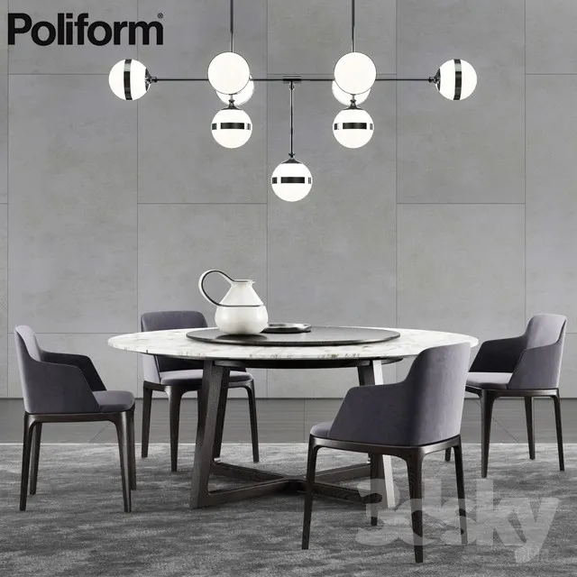 3DS MAX – Dining Table sets – 4047