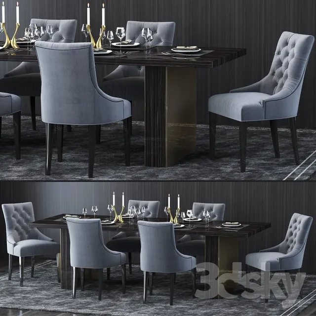 3DS MAX – Dining Table sets – 4079
