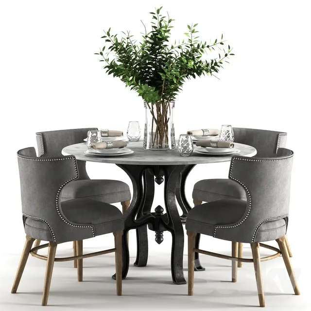 3DS MAX – Dining Table sets – 4085