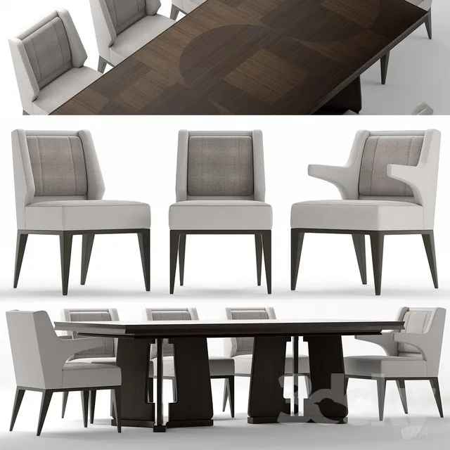 3DS MAX – Dining Table sets – 4095