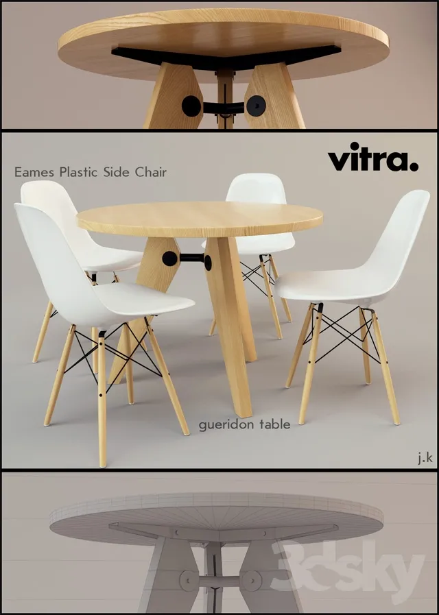 3DS MAX - Dining Table Sets - 4114 - 3ds Max Files