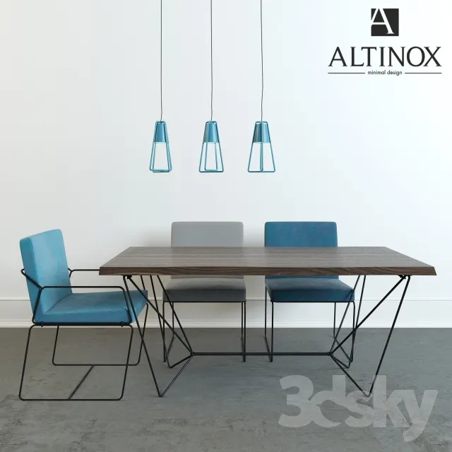 3DS MAX – Dining Table sets – 4159