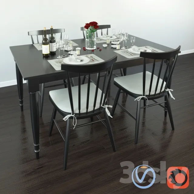 3DS MAX – Dining Table sets – 4160