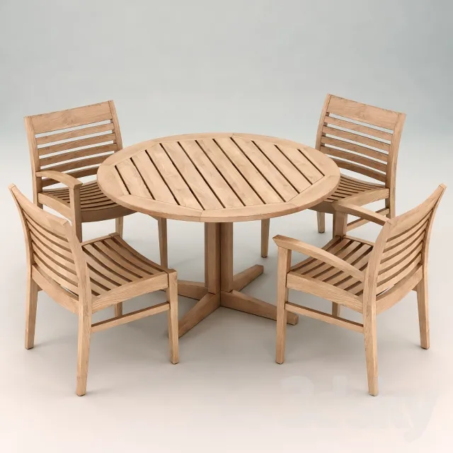 3DS MAX – Dining Table sets – 4185