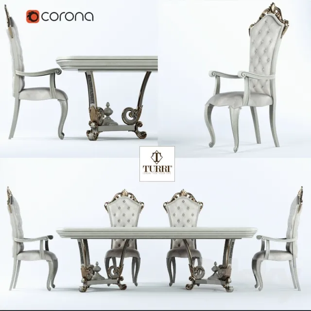 3DS MAX – Dining Table sets – 4218