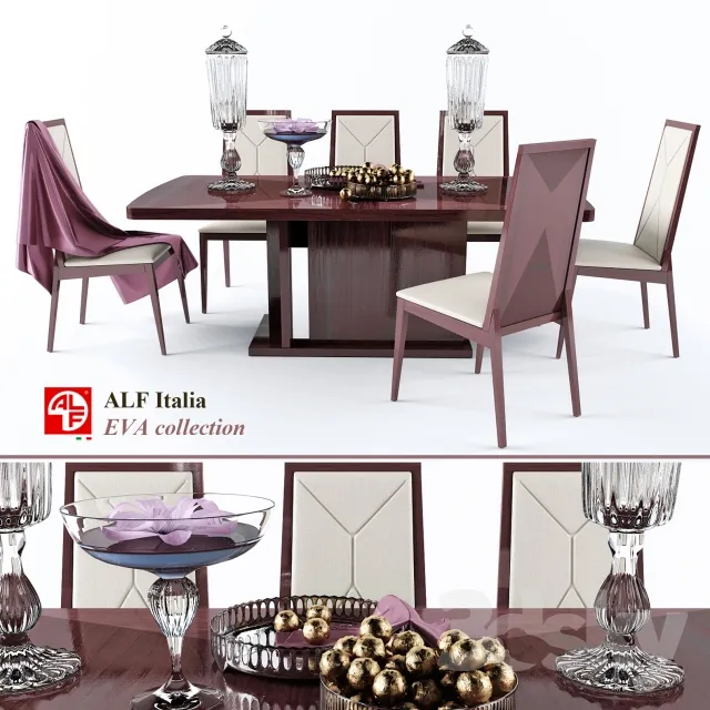 3DS MAX – Dining Table sets – 4229