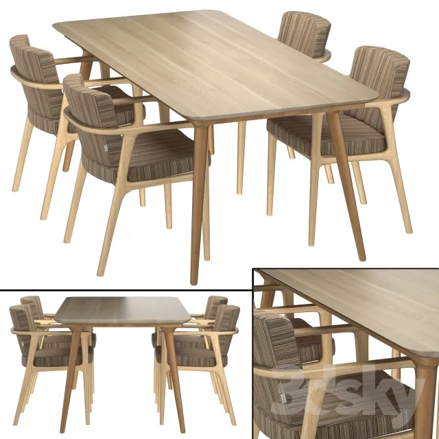 3DS MAX – Dining Table sets – 4235