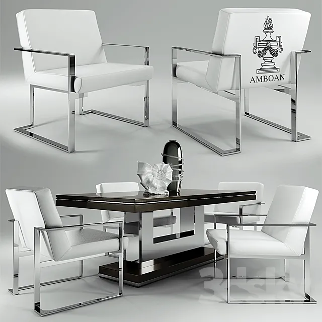 3DS MAX – Dining Table sets – 4273