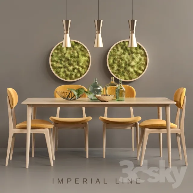 3DS MAX – Dining Table sets – 4274