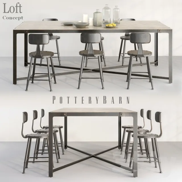 3DS MAX – Dining Table sets – 4295