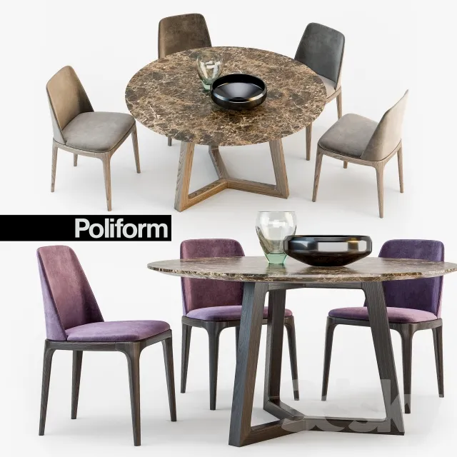 3DS MAX – Dining Table sets – 4313