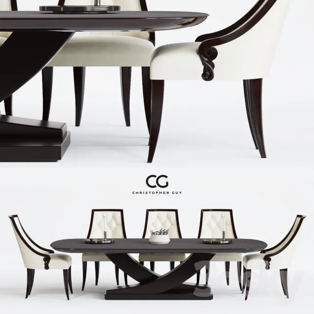 3DS MAX – Dining Table sets – 4318