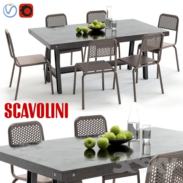 3DS MAX – Dining Table sets – 4320