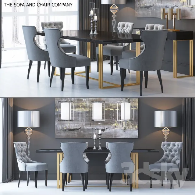 3DS MAX – Dining Table sets – 4335