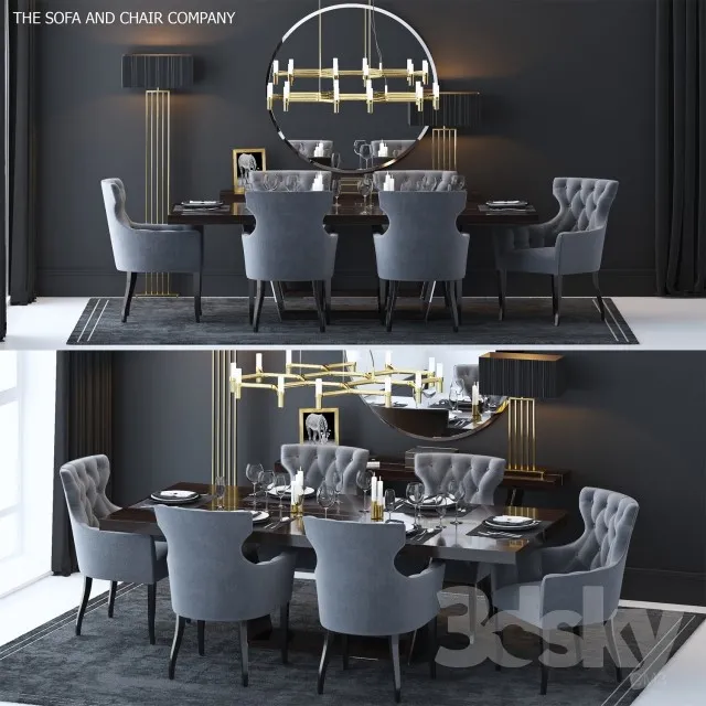 3DS MAX – Dining Table sets – 4352