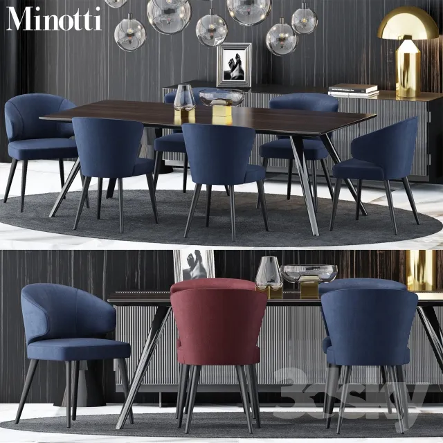 3DS MAX – Dining Table sets – 4370
