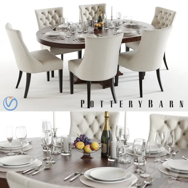 3DS MAX – Dining Table sets – 4388
