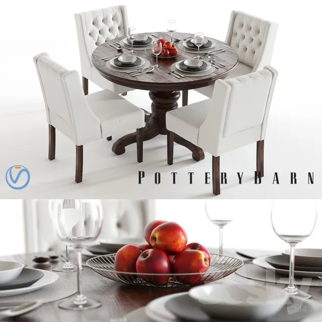 3DS MAX – Dining Table sets – 4395
