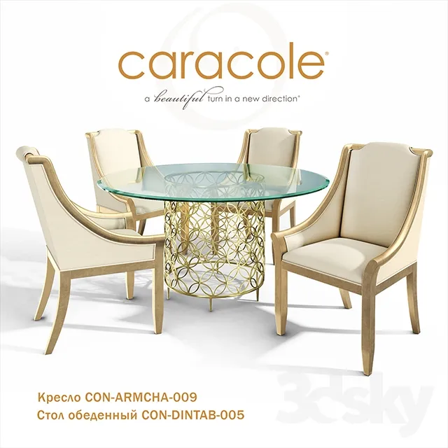3DS MAX – Dining Table sets – 4400