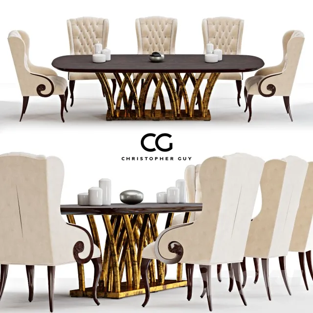 3DS MAX – Dining Table sets – 4412