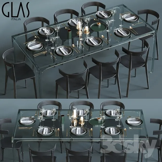 3DS MAX – Dining Table sets – 4415