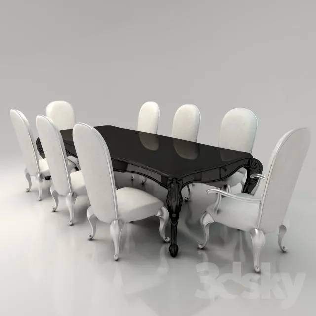 3DS MAX – Dining Table sets – 4565