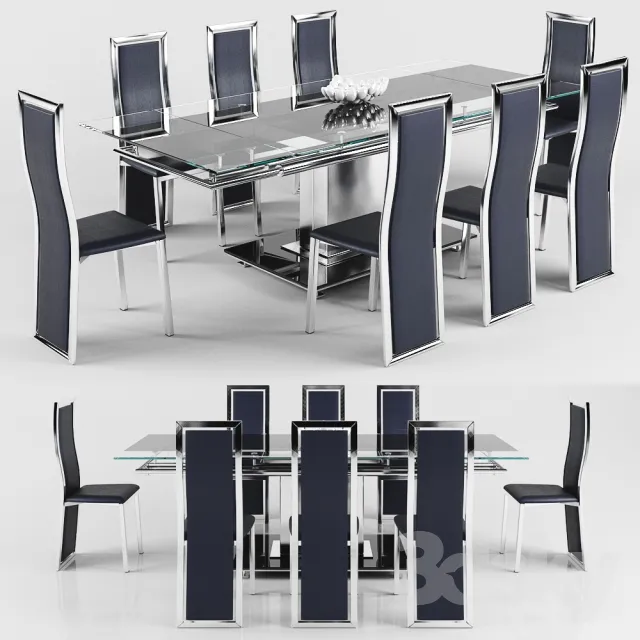 3DS MAX – Dining Table sets – 4568