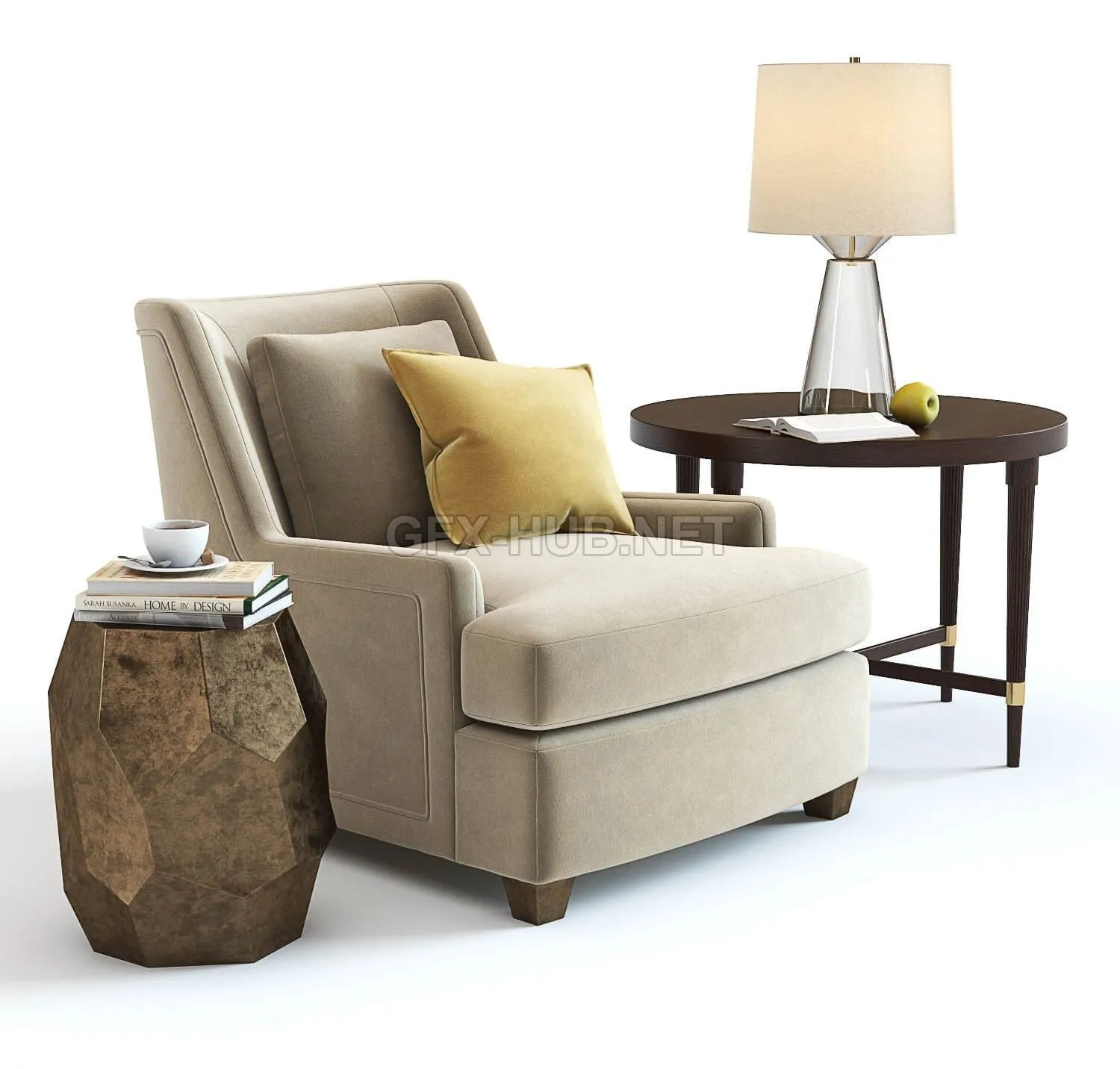 ARMCHAIR – Baker Colin Cab Armchair