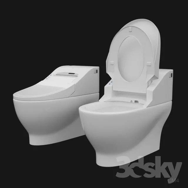 BATHROOM – TOILET AND BIDET – 3DMODELS – 005