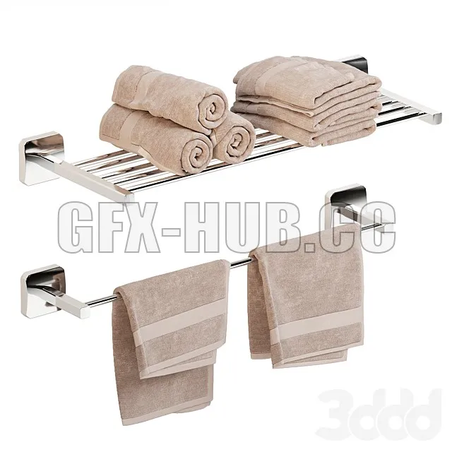 BATHROOM D-COR – Bath towel set and holders