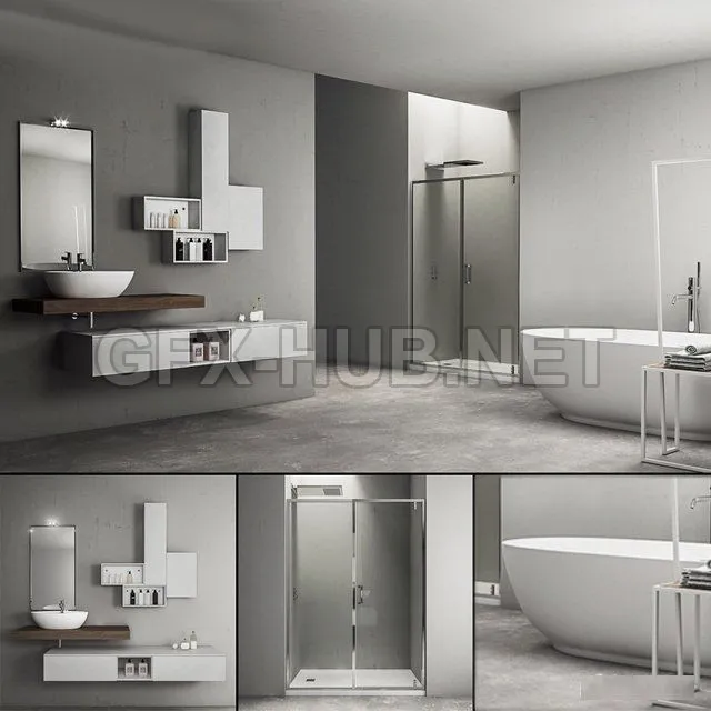 BATHROOM D-COR – Bathroom furniture set Arcom e.Ly