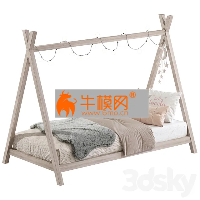 BED – Baby bed in the form of a house 4